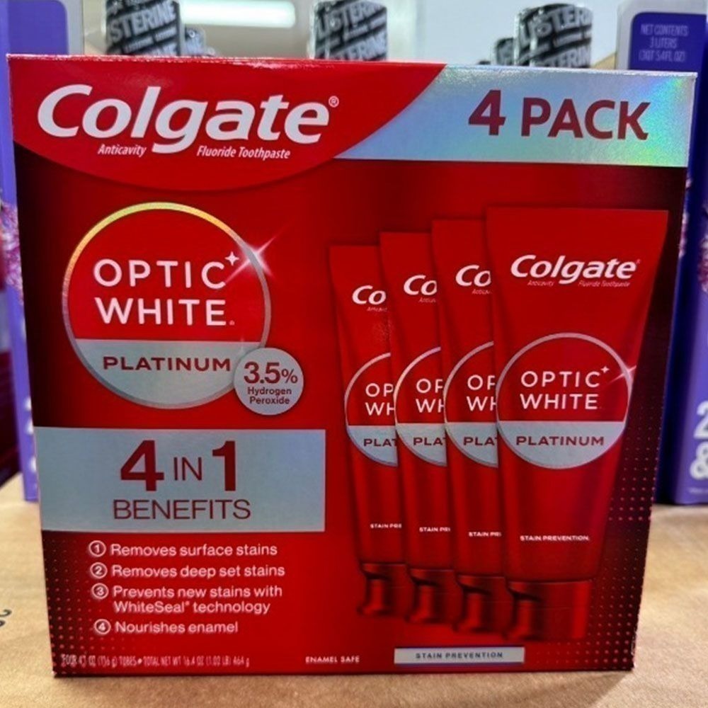【Colgate】高露潔 Optic White Platinum 牙膏效2027/02-細節圖4