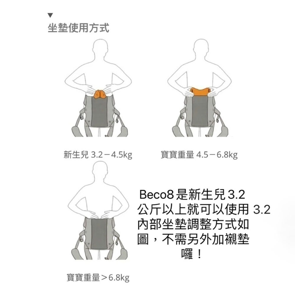 【BECO 8 天王星】 揹巾 全新 新版 透氣款-細節圖5