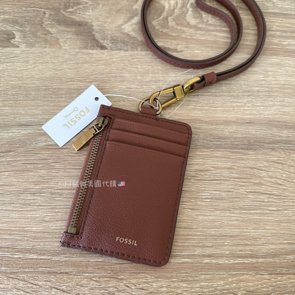 【Fossil】 sofia Lanyard 證件套 工作證 悠遊卡套-細節圖3