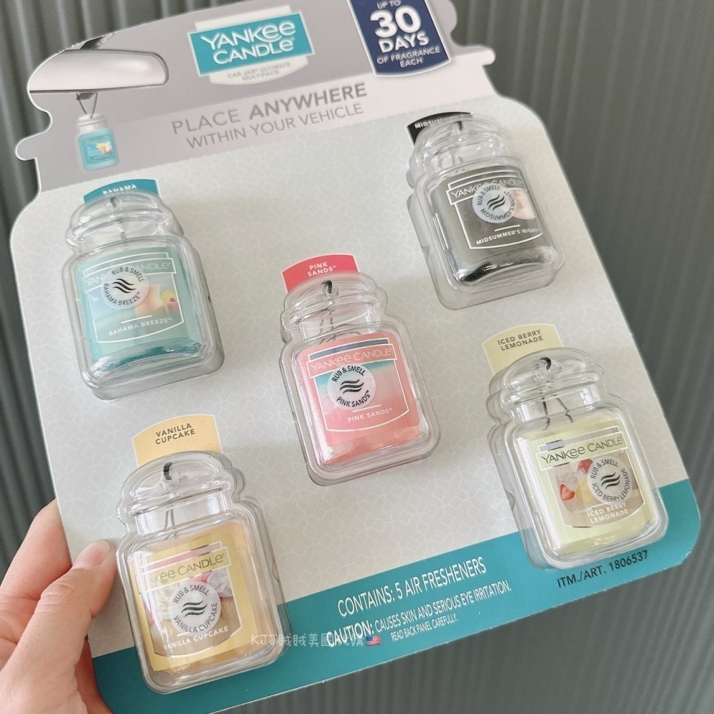 【Yankee Candle】車內掛飾 香氛 5入-細節圖2