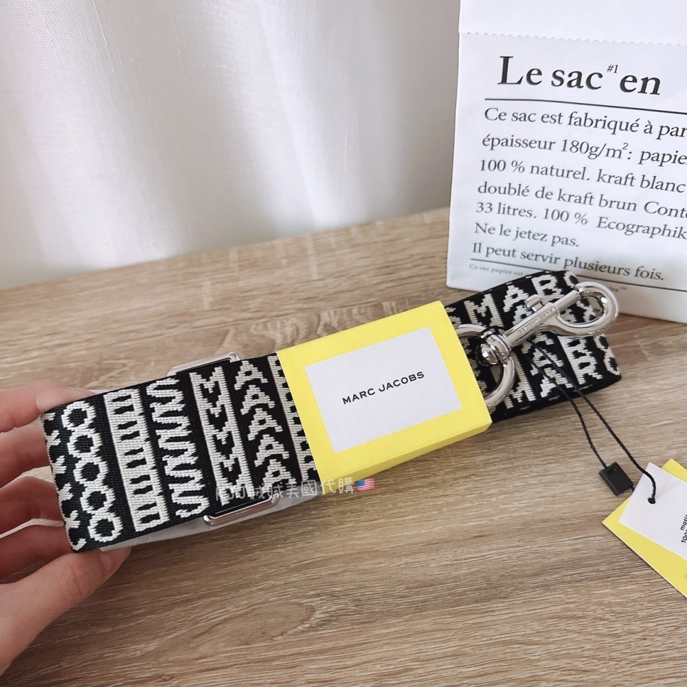 【Marc Jacobs】MJ 編織 寬版 背帶-細節圖2