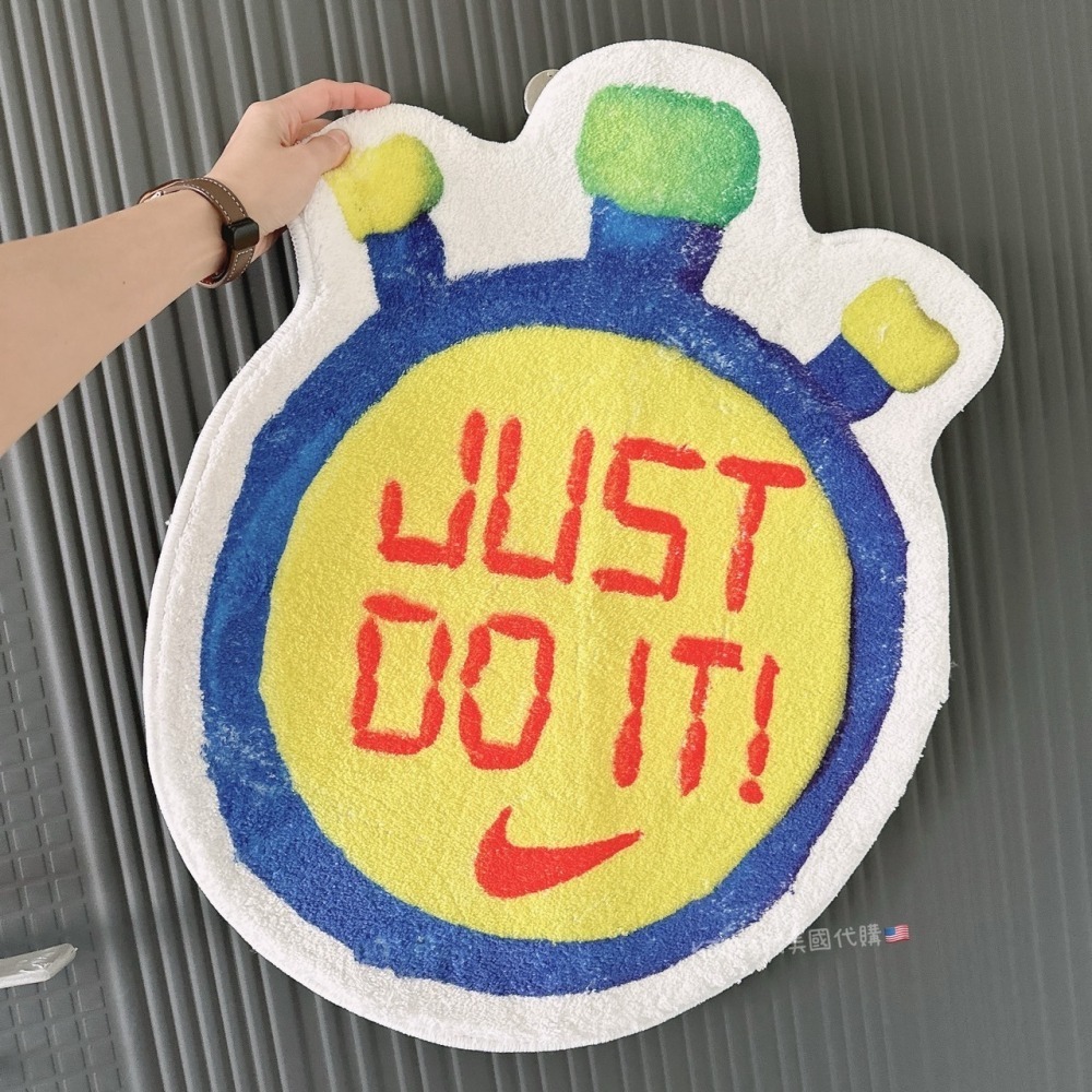 【NIKE】 JUST DO IT 碼錶造型地毯-細節圖2