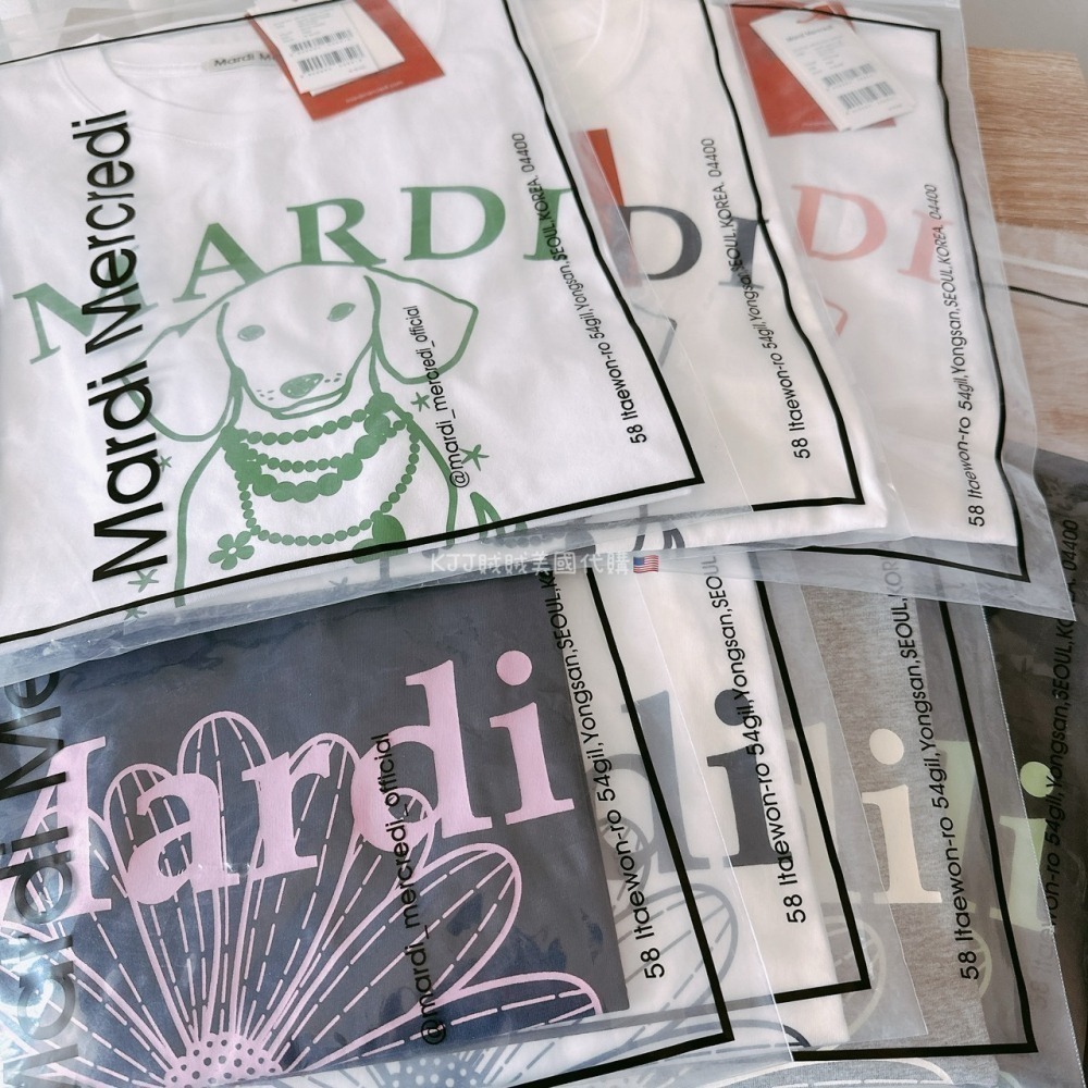 【MARDI MERCREDI】臘腸狗 正常版 / 花花 短版 合身短版 T恤 短T-細節圖3