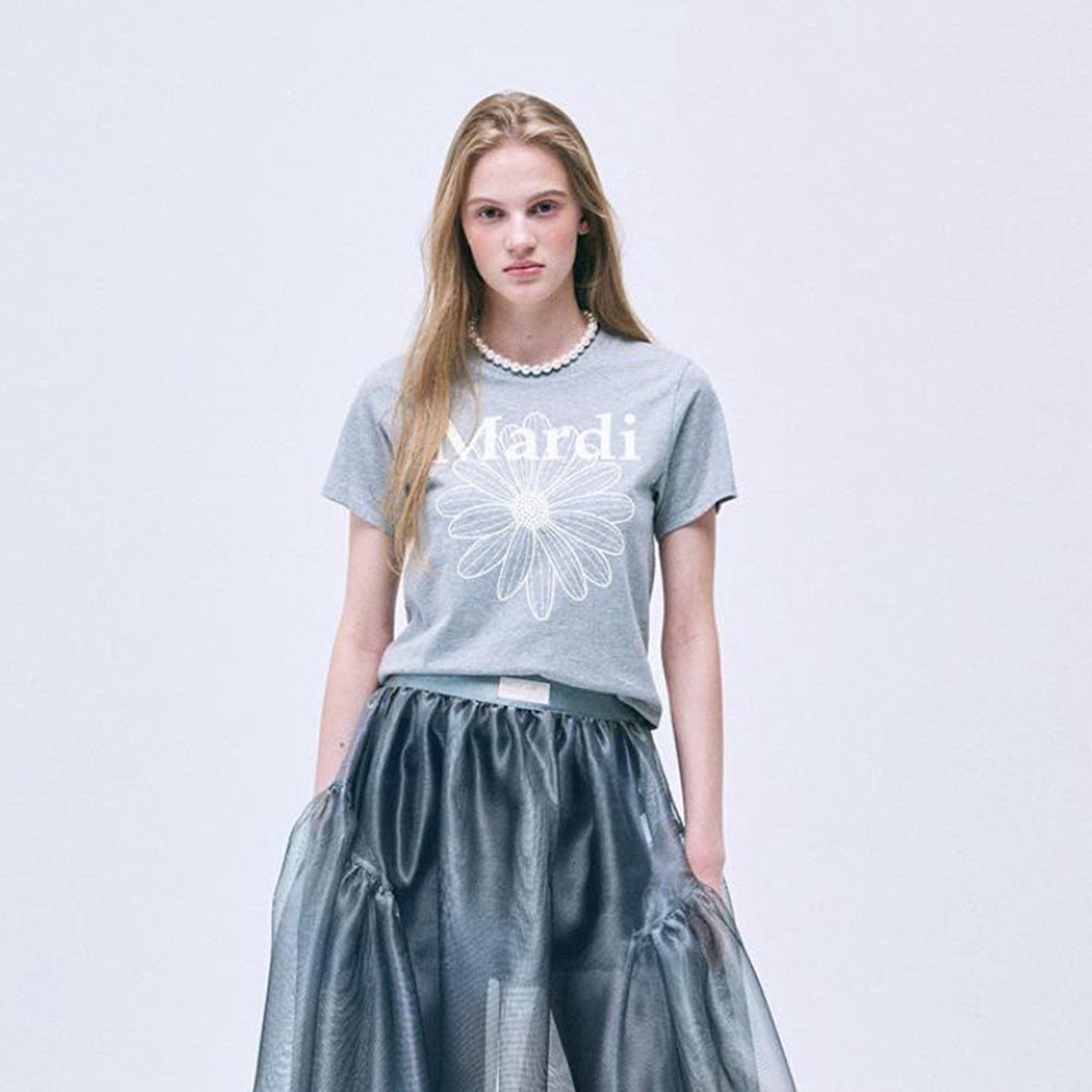 【MARDI MERCREDI】臘腸狗 正常版 / 花花 短版 合身短版 T恤 短T-細節圖6