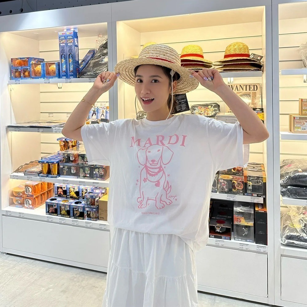 【MARDI MERCREDI】臘腸狗 正常版 / 花花 短版 合身短版 T恤 短T-規格圖11