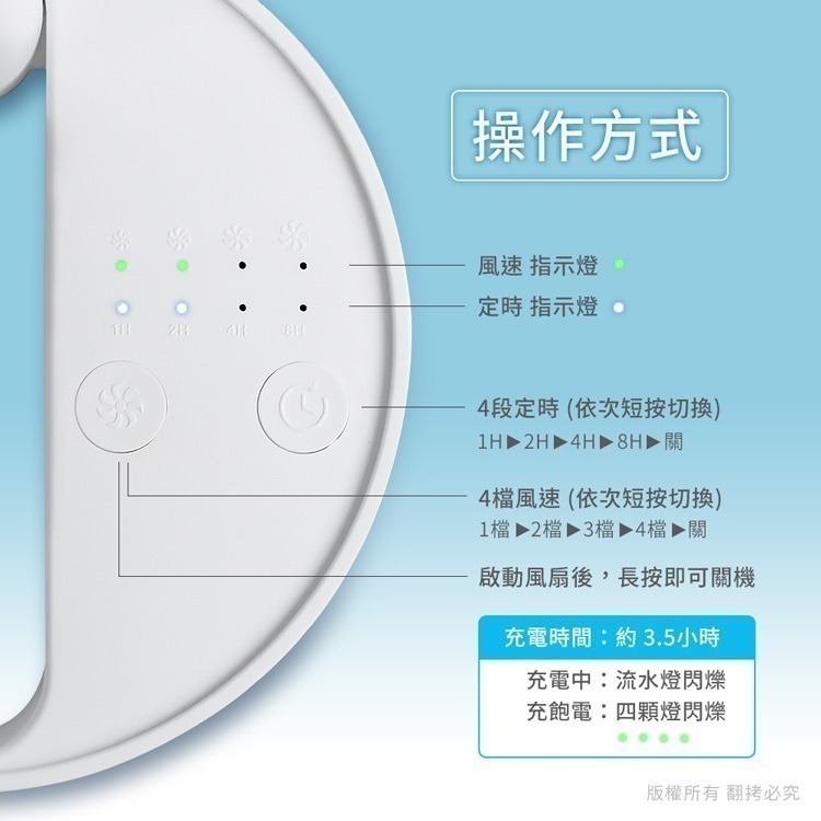 【aibo】6吋 伸縮 折疊 USB 風扇-細節圖7