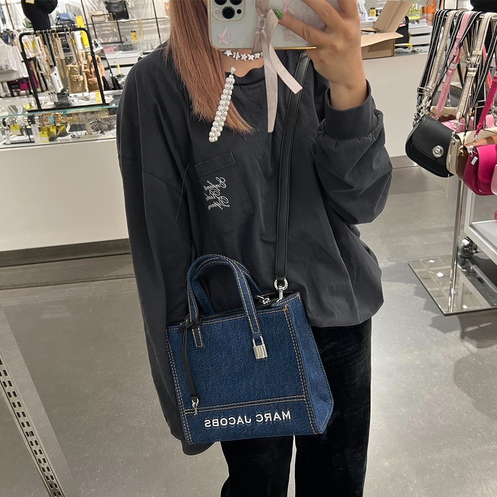 【Marc Jacobs】MJ 牛仔 托特包 側背 斜背-細節圖2