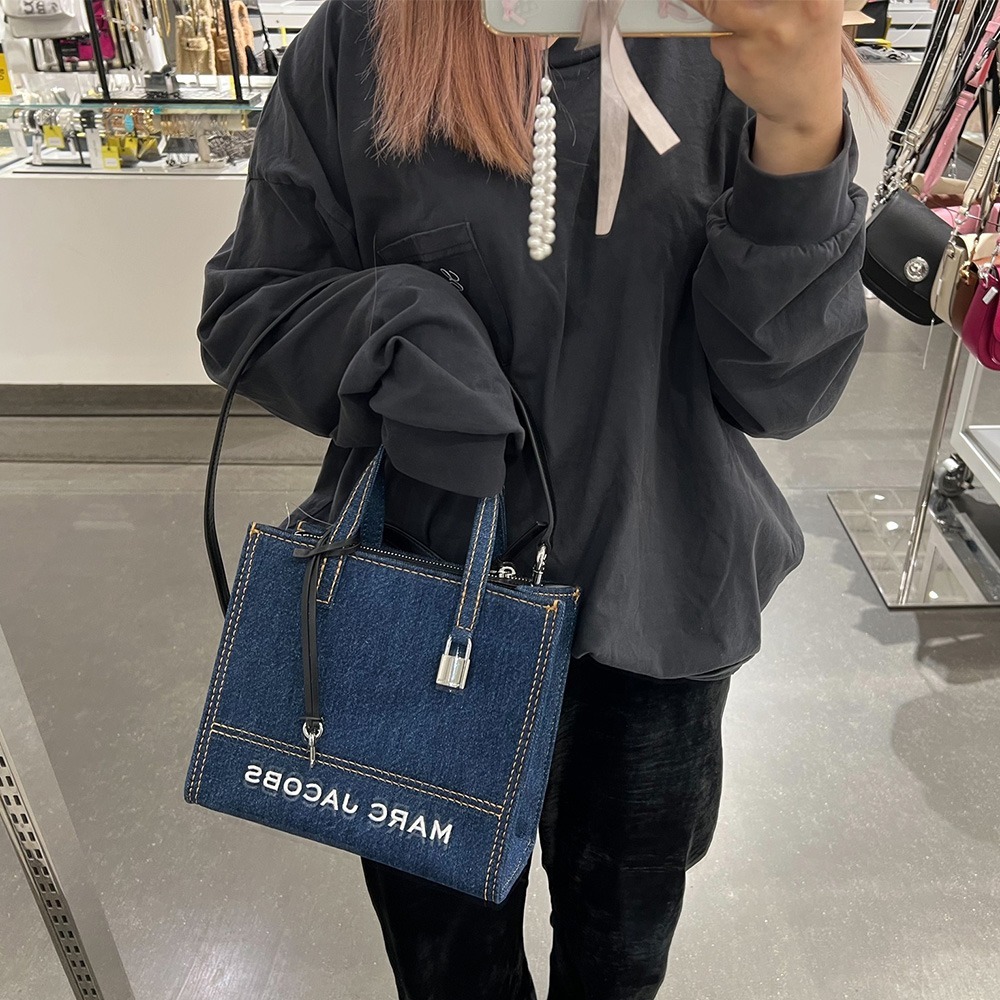 【Marc Jacobs】MJ 牛仔 托特包 側背 斜背-細節圖3