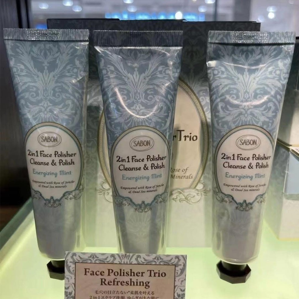 【Sabon】臉部 二合一 磨砂膏 60ml  薄荷 效期2026/11-細節圖5