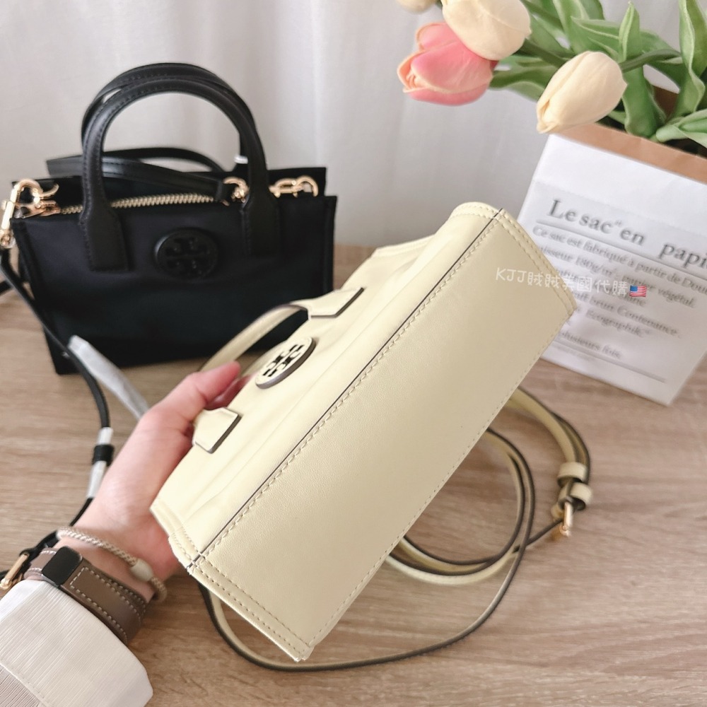 【Tory Burch】TB Ella 尼龍迷你托特包-細節圖5