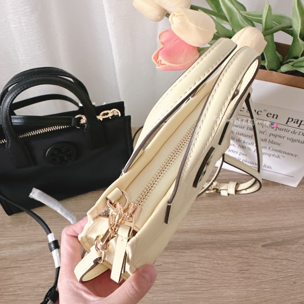 【Tory Burch】TB Ella 尼龍迷你托特包-細節圖6