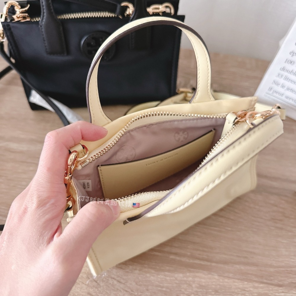 【Tory Burch】TB Ella 尼龍迷你托特包-細節圖7