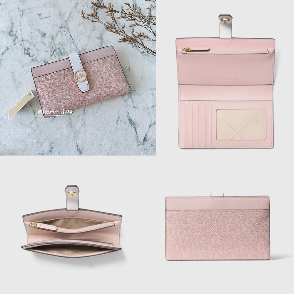 【MK】防刮 圓牌 多層 零錢 中夾 /薄款 中長夾-細節圖8