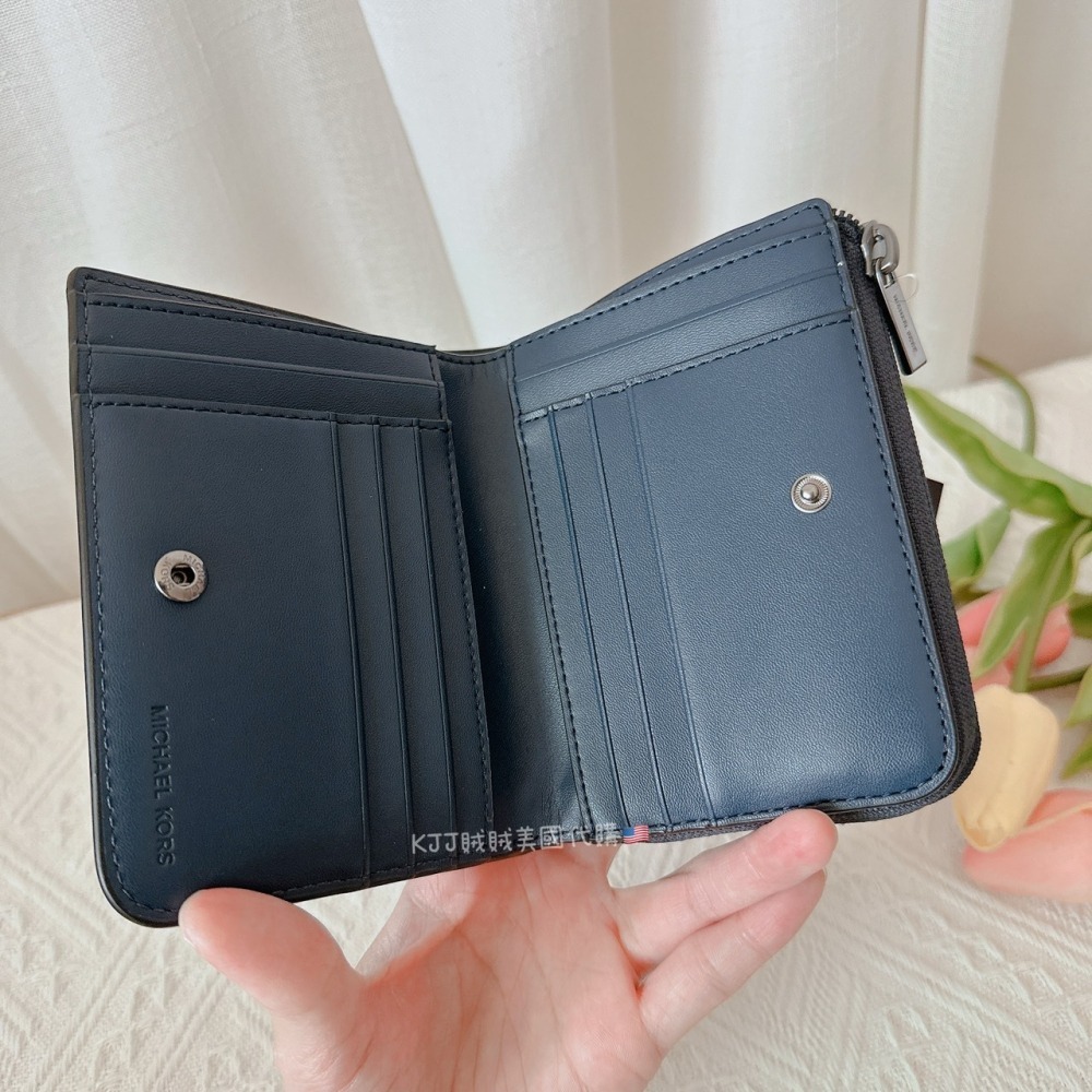 【MK】防刮 立體 logo 零錢 深藍-細節圖3