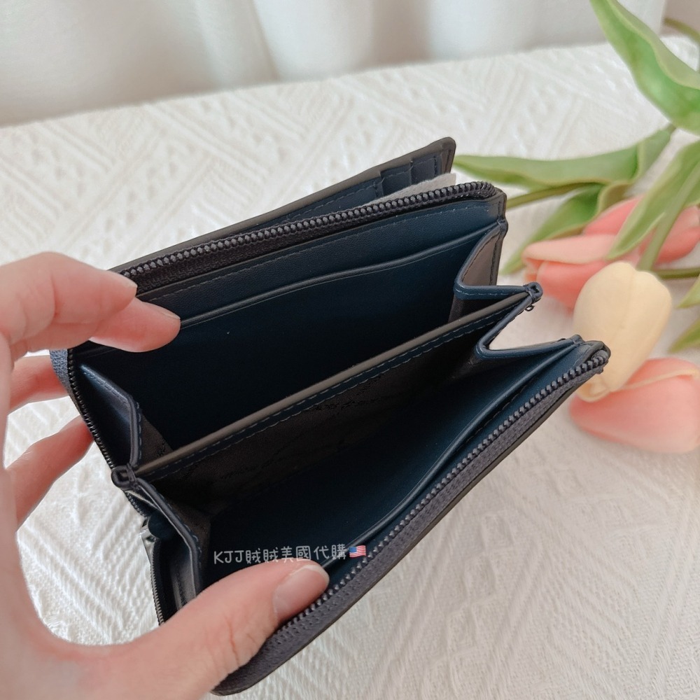 【MK】防刮 立體 logo 零錢 深藍-細節圖4