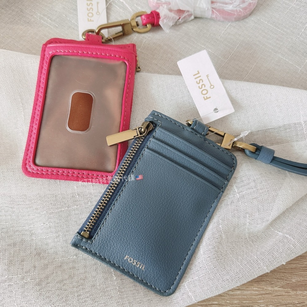 【Fossil】 證件 悠遊卡 工作證 卡套 證件套 掛脖款-細節圖2