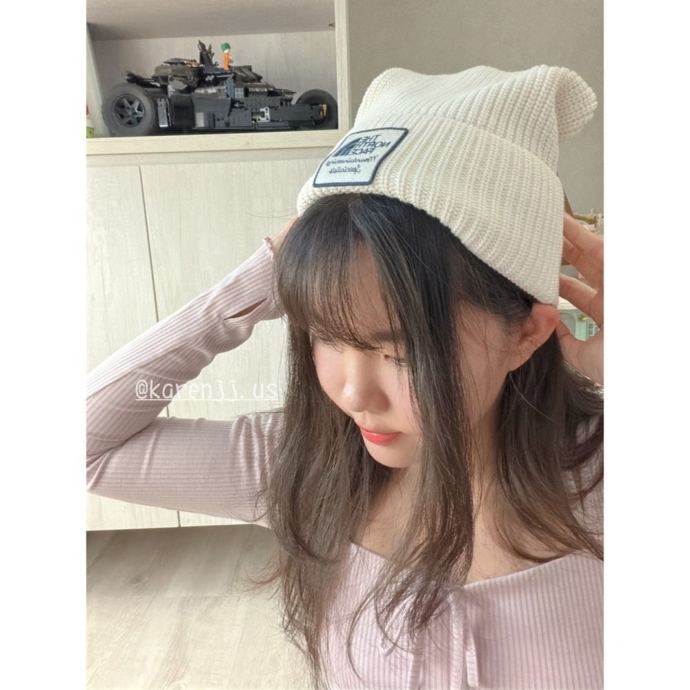 超可愛❤️❤️【The North Face】北臉 毛球 毛帽-細節圖8