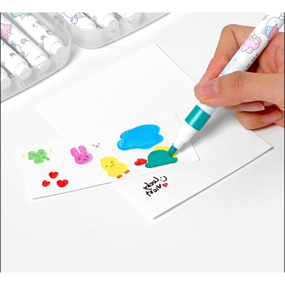 【韓國】兒童 DIY 手繪 紋身貼紙套組-細節圖3