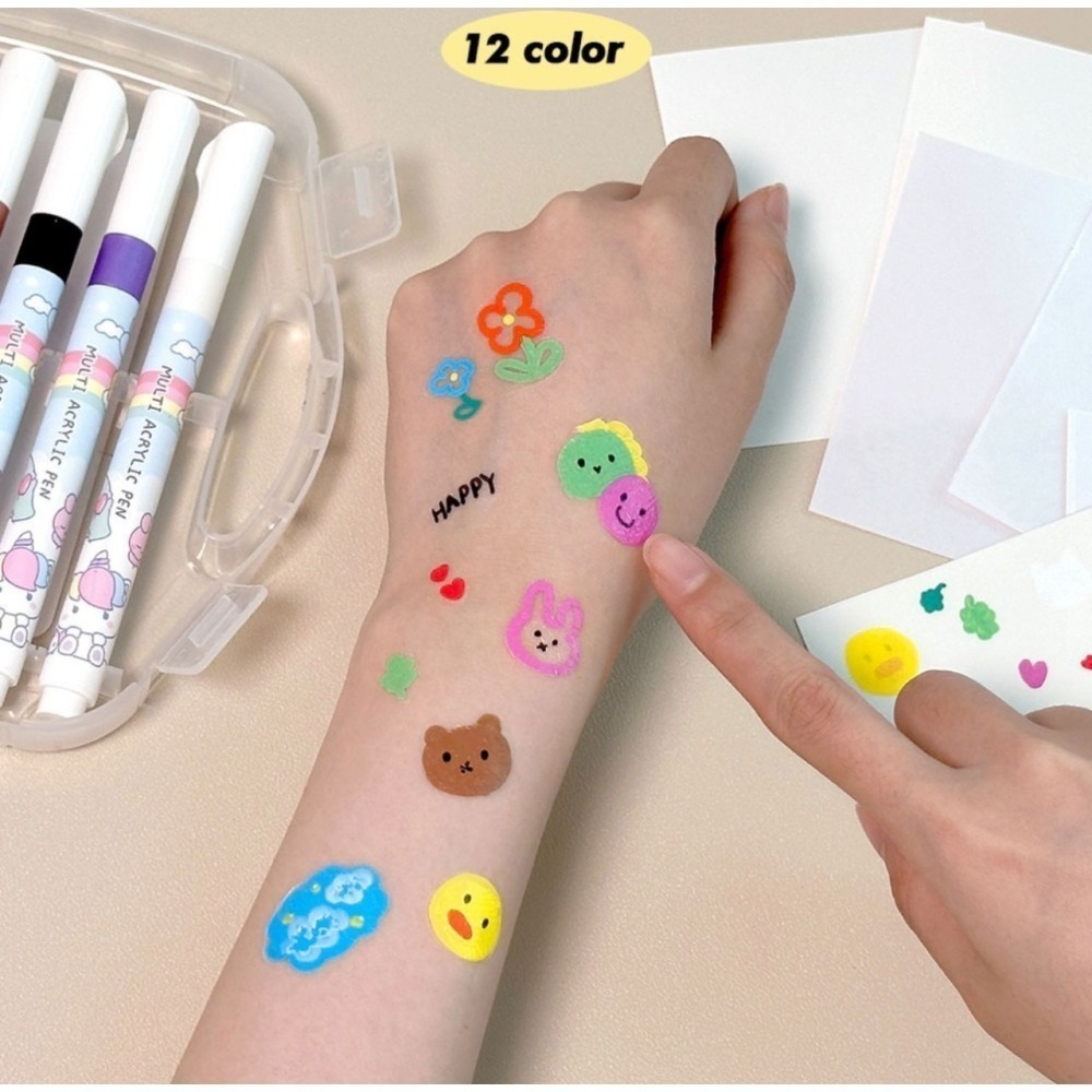 【韓國】兒童 DIY 手繪 紋身貼紙套組-細節圖7