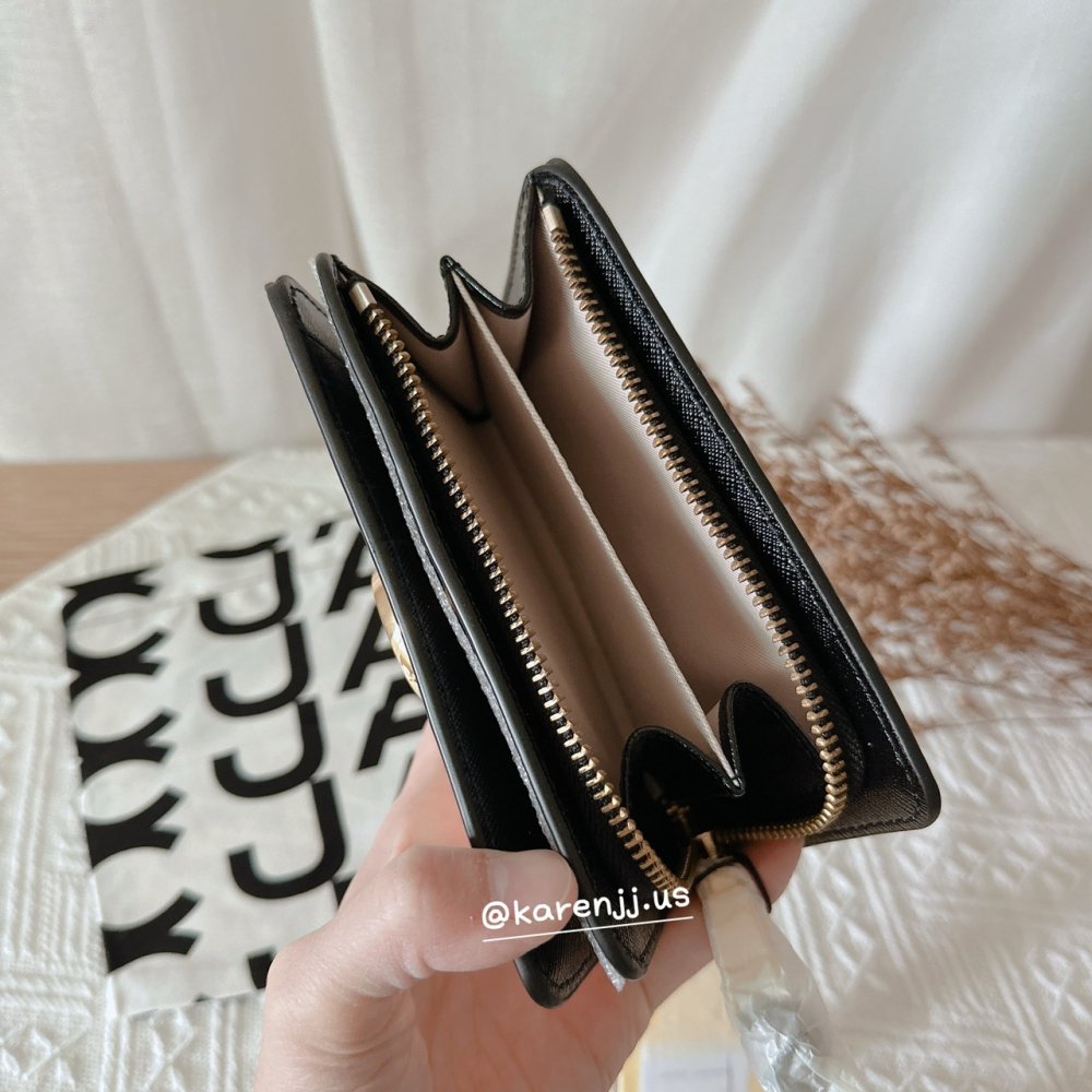 【Marc Jacobs】MJ 防刮牛皮撞色中夾-細節圖4