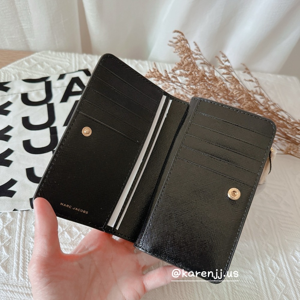 【Marc Jacobs】MJ 防刮牛皮撞色中夾-細節圖2