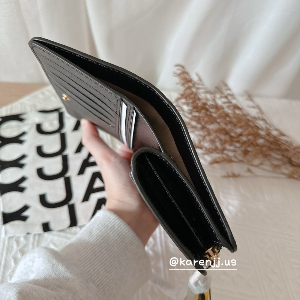 【Marc Jacobs】MJ 防刮牛皮撞色中夾-細節圖3