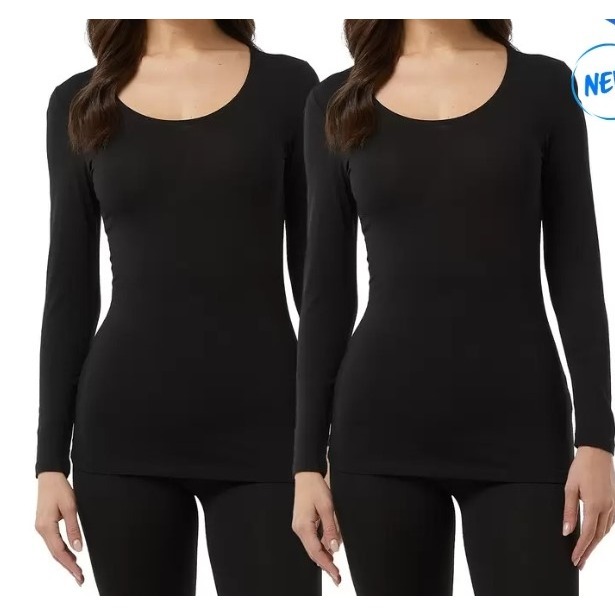 【32 Degrees】女款發熱長袖2件組-細節圖2