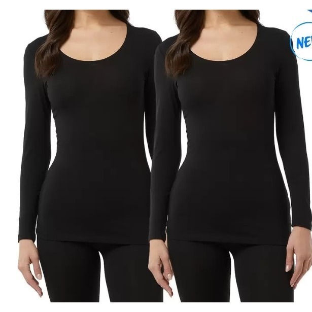 【32 Degrees】女款發熱長袖2件組-細節圖2