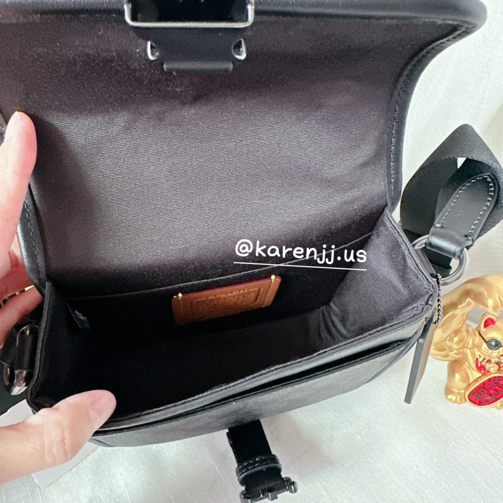 【Coach】RACER 經典 Logo 斜背 側背包-細節圖2