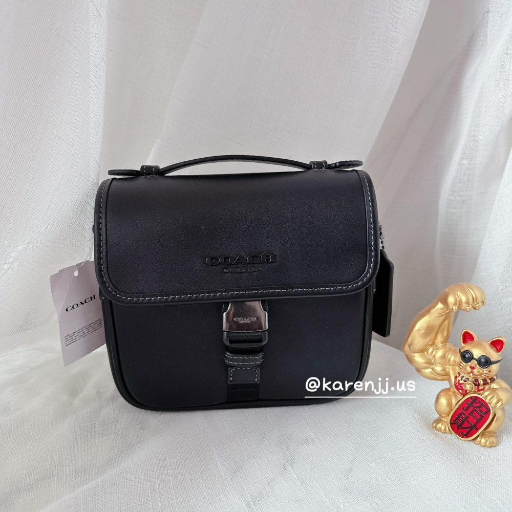 【Coach】RACER 經典 Logo 斜背 側背包-細節圖3