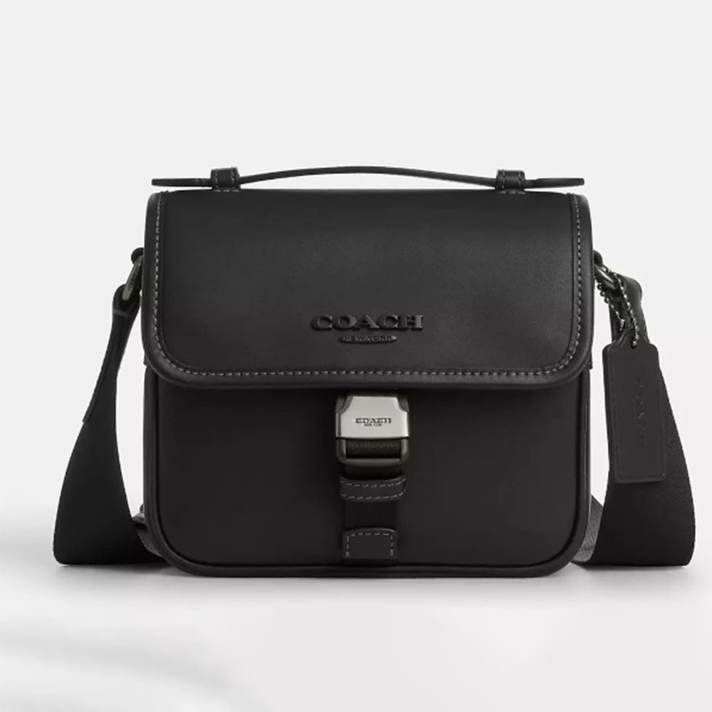【Coach】RACER 經典 Logo 斜背 側背包-細節圖5