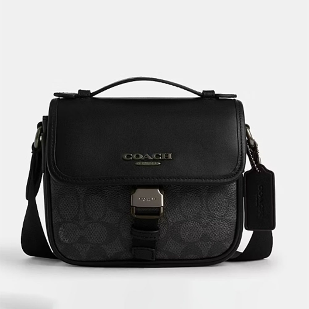 【Coach】RACER 經典 Logo 斜背 側背包-細節圖8