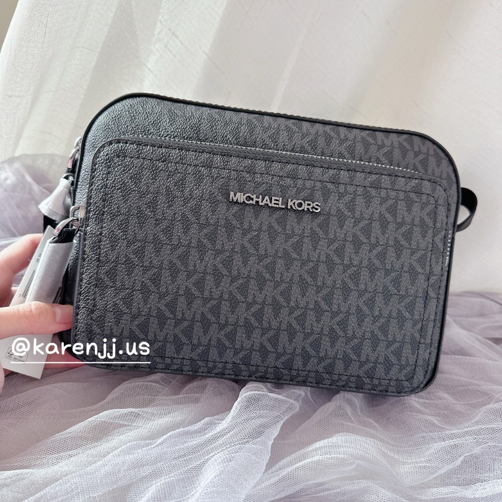 【MK】COOPER斜背包~黑老花