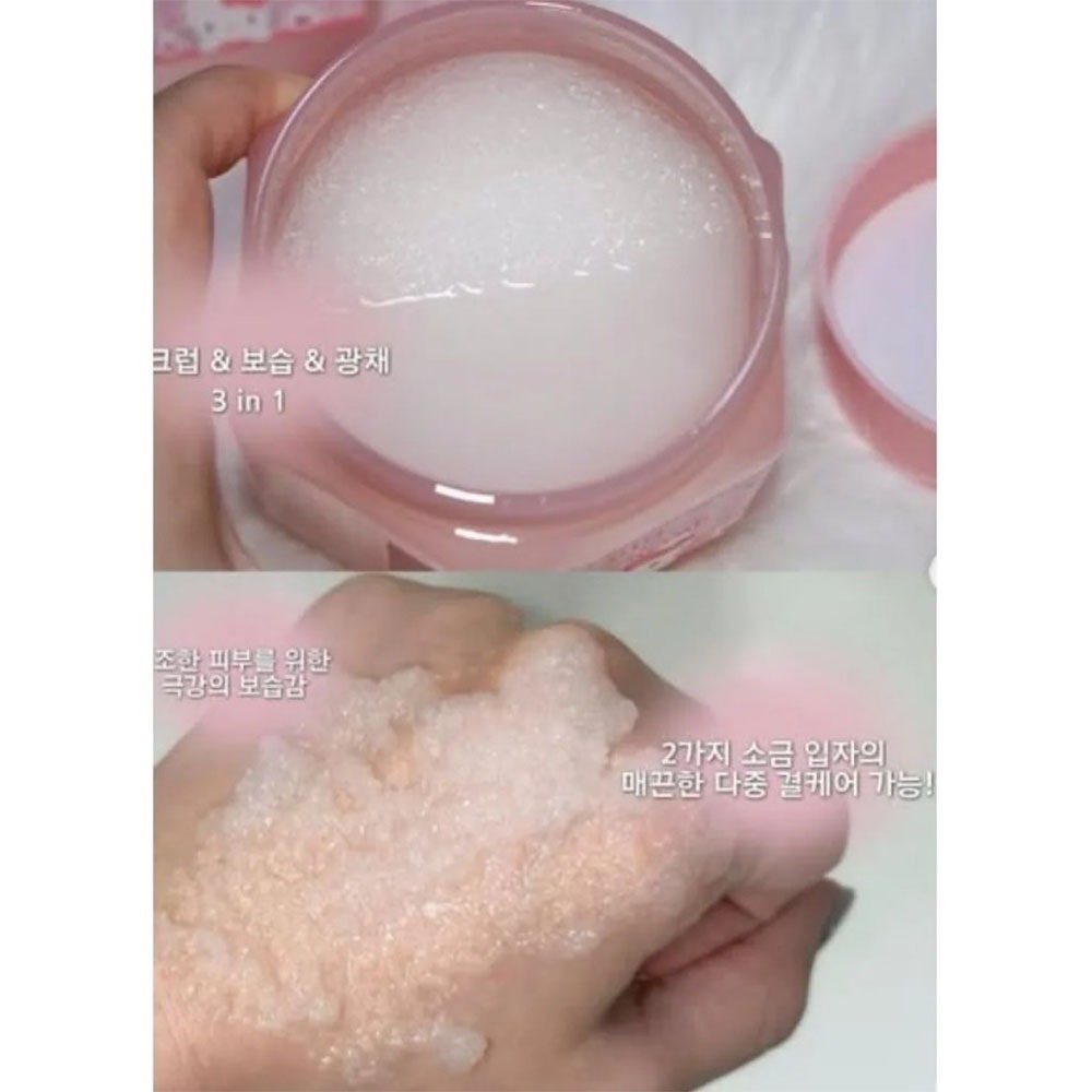 🌸【PLU × Hello Kitty 】聯名登場！ 🌸香氛 海鹽 身體 磨砂膏 / 身體磨砂 沐浴乳-細節圖5