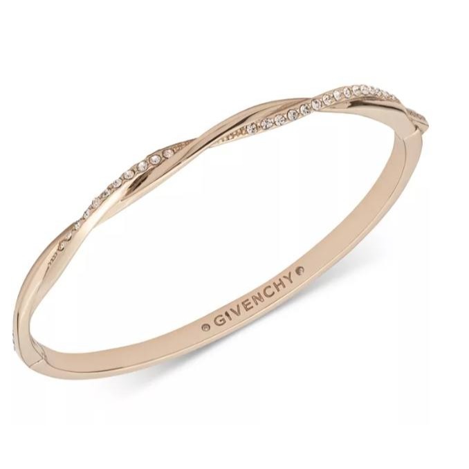 【Givenchy】紀凡希 Pavé Twist Bangle 手環  金色/銀色-細節圖2