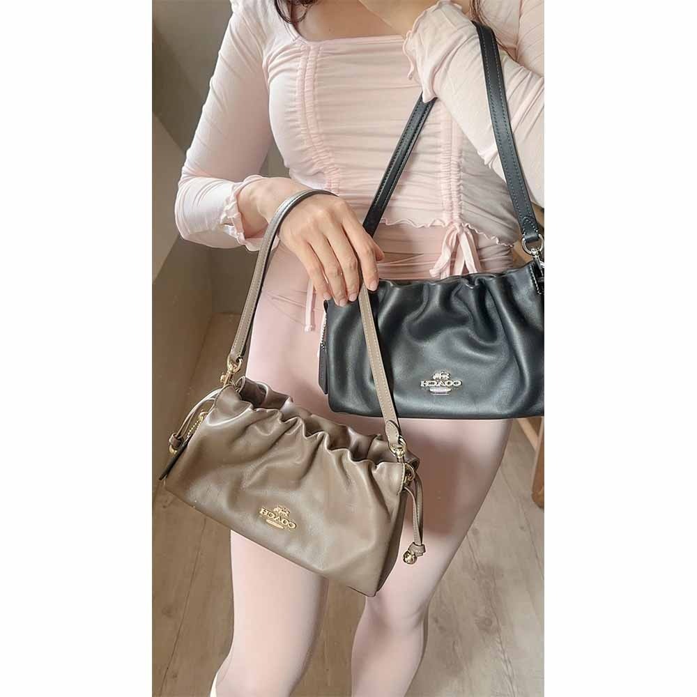 【Coach】 Faye Ruching 肩背包 側背包 包包-細節圖3