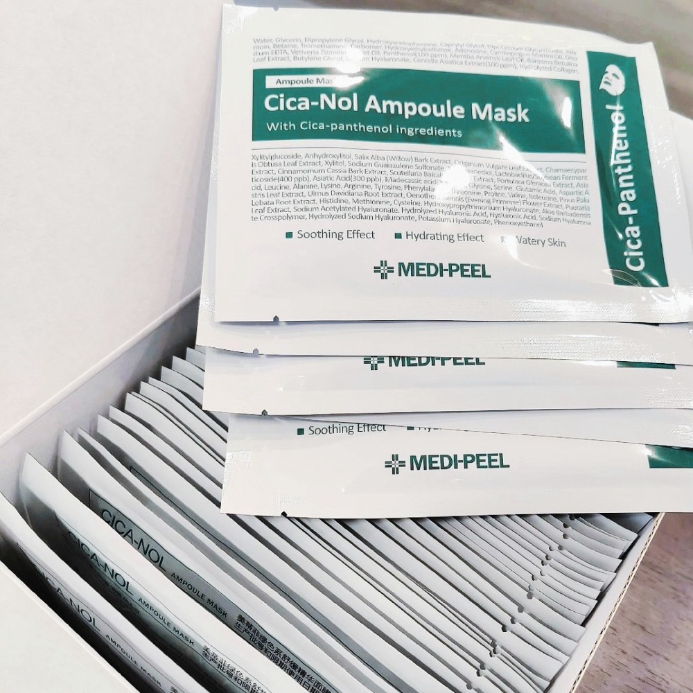 韓國【MEDIPEEL】美蒂菲 積雪草 舒緩 面膜50片/盒-細節圖7