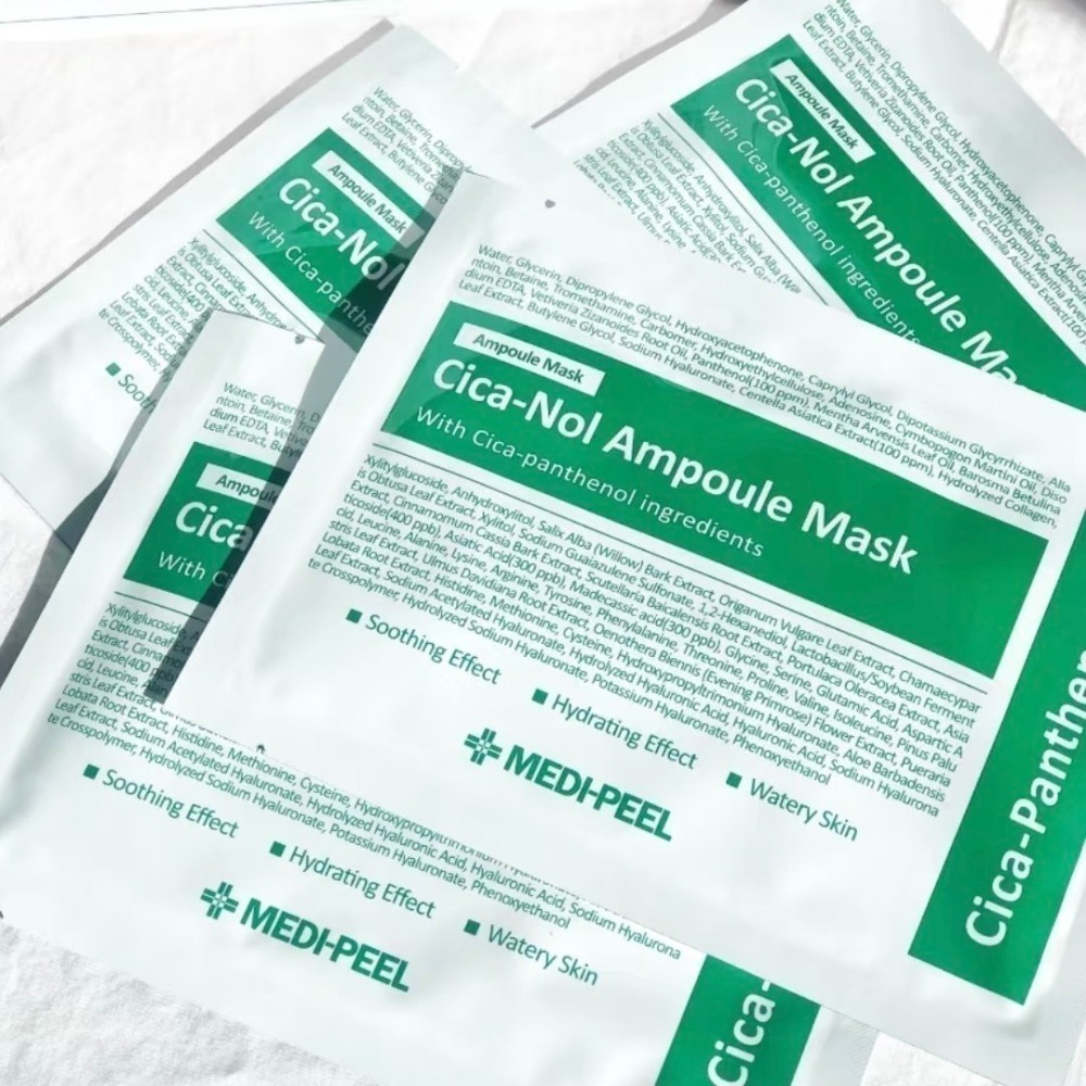 韓國【MEDIPEEL】美蒂菲 積雪草 舒緩 面膜50片/盒   &  5片裝-細節圖4