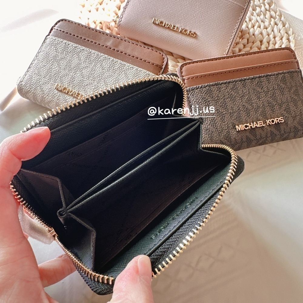 【MK】 ㄇ字 LOGO 防刮 皮革 拉鍊 零錢包 卡包-細節圖3