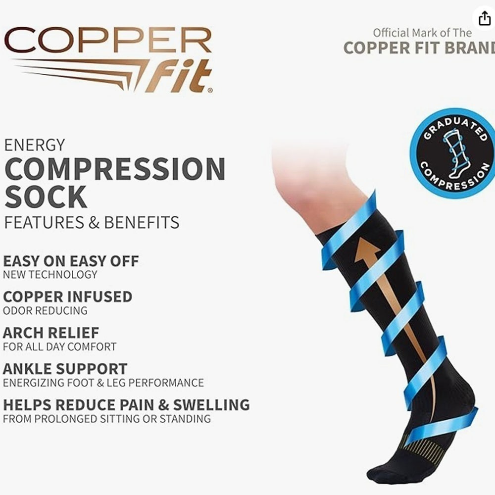 美國熱銷破千評價！【CopperFit】機能 壓力襪-細節圖3