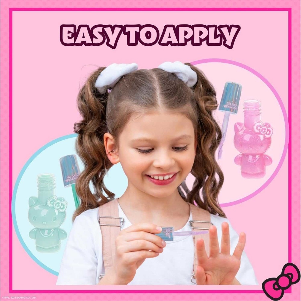 🎀【超人氣 TownleyGirl 無毒兒童彩妝禮盒｜Kitty 夢幻派對組】🎀-細節圖3