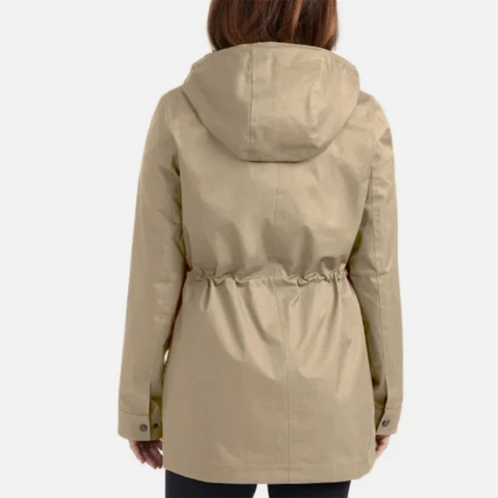 【Hunter】 女款 卡其 防風 外套    尺寸偏大 建議小一號拿-細節圖2