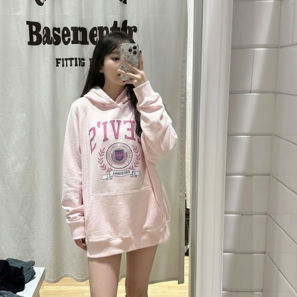 【Levi’s】馬卡龍女孩連帽衛衣-細節圖2