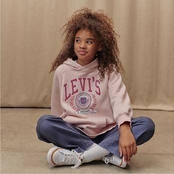 【Levi’s】馬卡龍女孩連帽衛衣-細節圖4