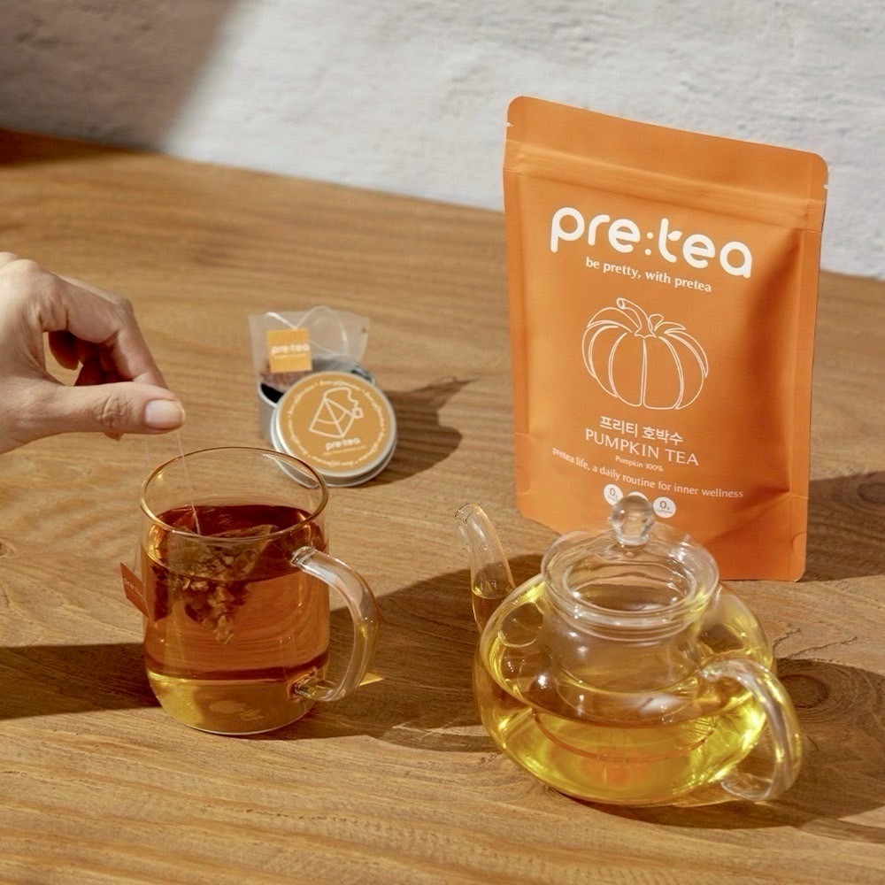 韓國人氣爆紅飲品！【PRETEA】南瓜茶（1.5g*20包）-細節圖8