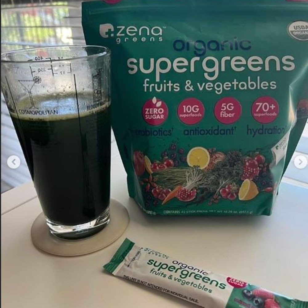 【Zena Greens】有機無糖超級綠拿鐵（45包）-細節圖2