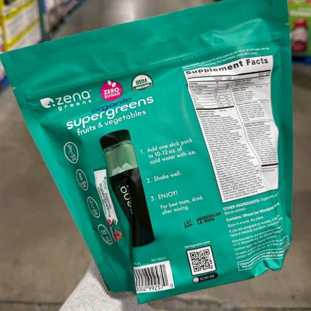 【Zena Greens】有機無糖超級綠拿鐵（45包）-細節圖6