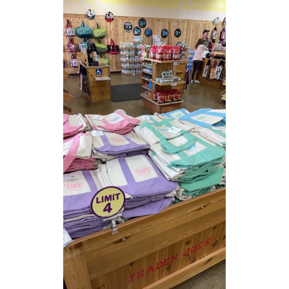 🌸 Trader Jos＇s 春季限定馬卡龍色迷你帆布包-細節圖4