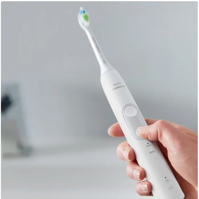 【飛利浦】 Philips Sonicare Optimal Clean 電動牙刷組一組兩入還有攜行盒-細節圖4