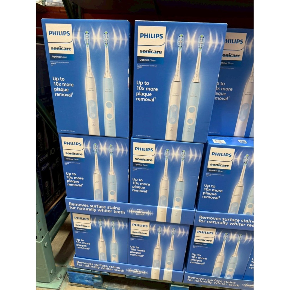 【飛利浦】 Philips Sonicare Optimal Clean 電動牙刷組一組兩入還有攜行盒-細節圖5